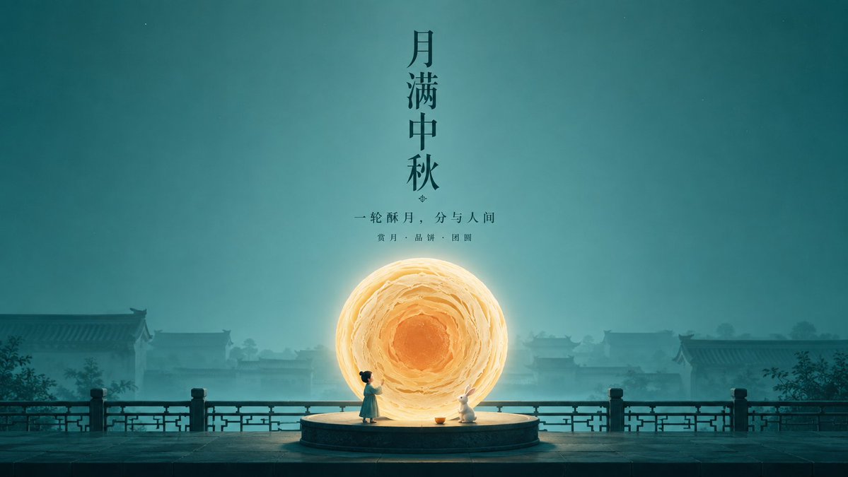 GPT2 x 偷懒 x 批量创意 x 中秋 x 海报 x 美学提示词 · 1